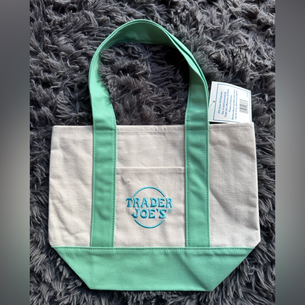 Trader joes Pastel green mini Tote Bag